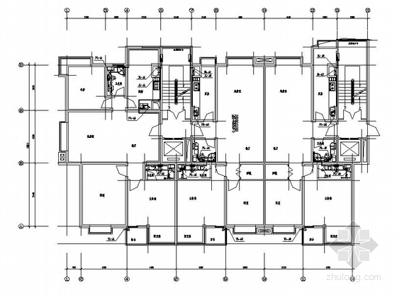 10层陕西建筑全套图纸资料下载-某10层住宅给排水图纸