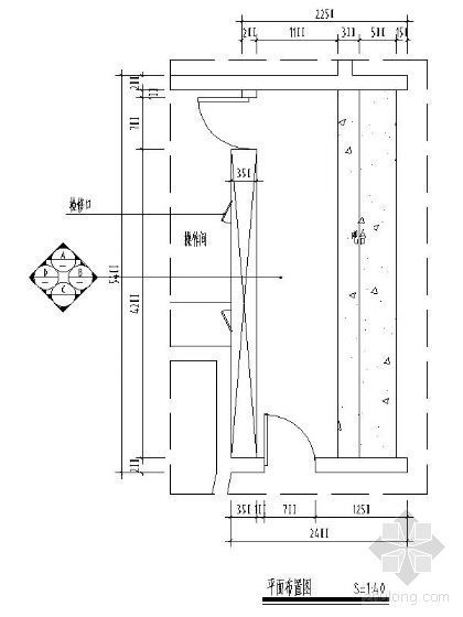 工业风水吧台图纸资料下载-某吧台详图