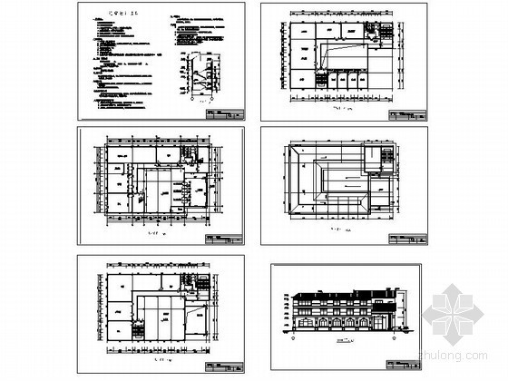 某小区三层简欧式会所建筑扩初图- 