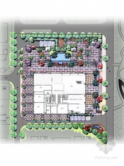 平道牙做法详图施工图资料下载-[深圳]商务大厦景观工程施工图