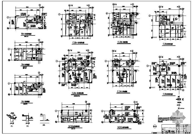墙板配筋图资料下载-南京某展览馆结构设计图