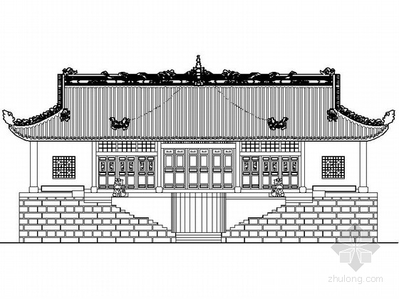 重庆的建筑施工工程资料下载-[重庆]某古寺修建工程建筑施工图
