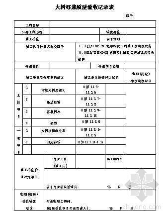 大门基坑验收记录表资料下载-大树移栽质量验收记录表