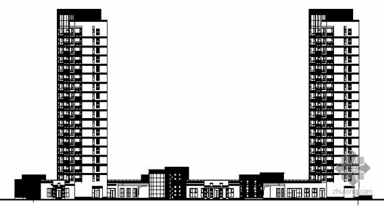 小区建筑设计施工图资料下载-[长春]某知名小区住宅上东区一期建筑设计施工图