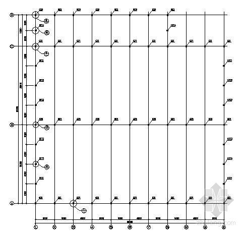 21米跨度排架结构厂房资料下载-某跨度60米钢结构厂房结构图纸
