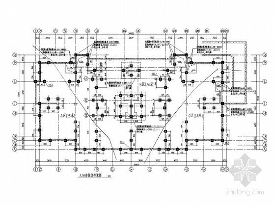 住栋一层平面图资料下载-[江苏]两栋地上18层剪力墙结构住宅楼结构施工图