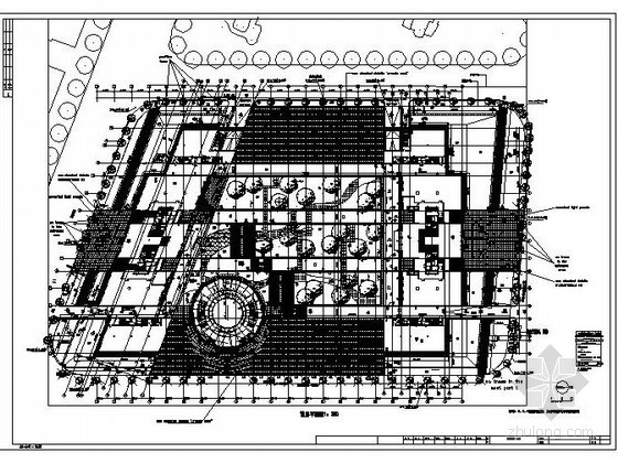 杭州尊宝大厦建筑施工图资料下载-杭州某大厦室外环境景观施工图