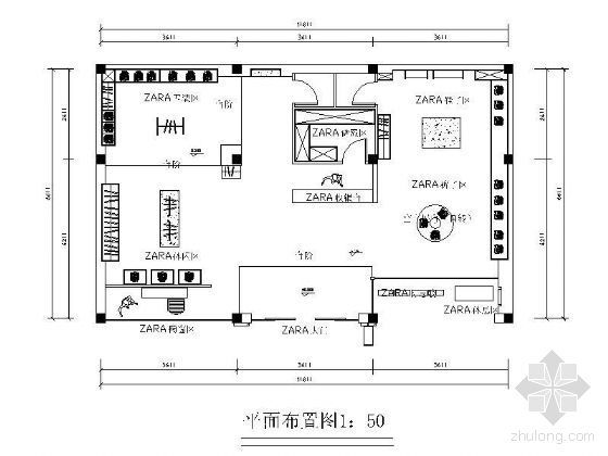 服装店设计设计资料下载-[课程设计]服装店设计图