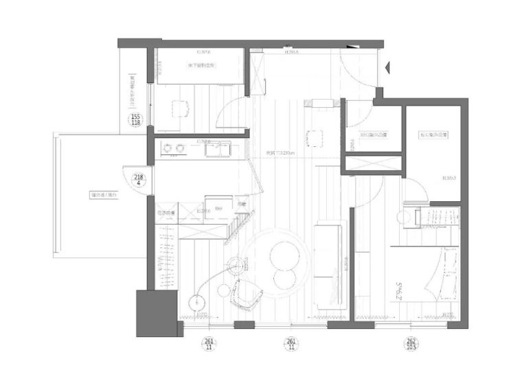 高雄一间70㎡清爽简色调loft公寓_18