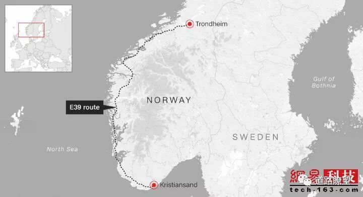 科技大学大门资料下载-挪威拟建水下浮动隧道藏身水下40米深处