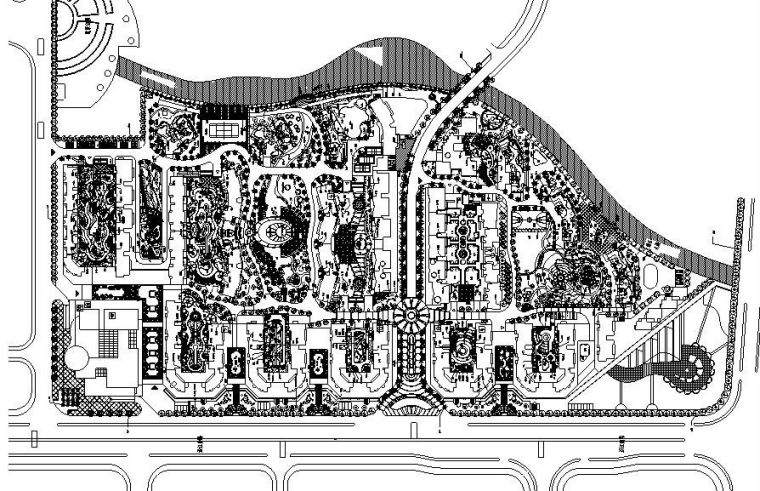 居住区cad方案资料下载-[上海]某小区居住区全套绿化景观施工图设计（CAD） 