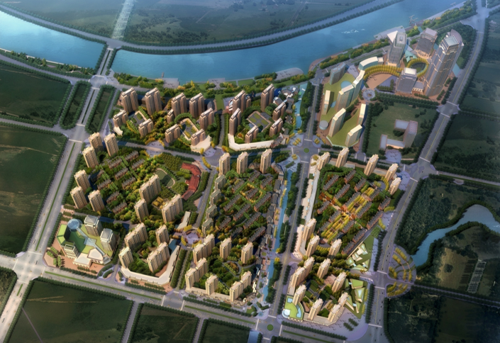 停车场生态规划设计CAD资料下载-[江苏]无锡芦村浜景观河道规划设计（PPT+76页）