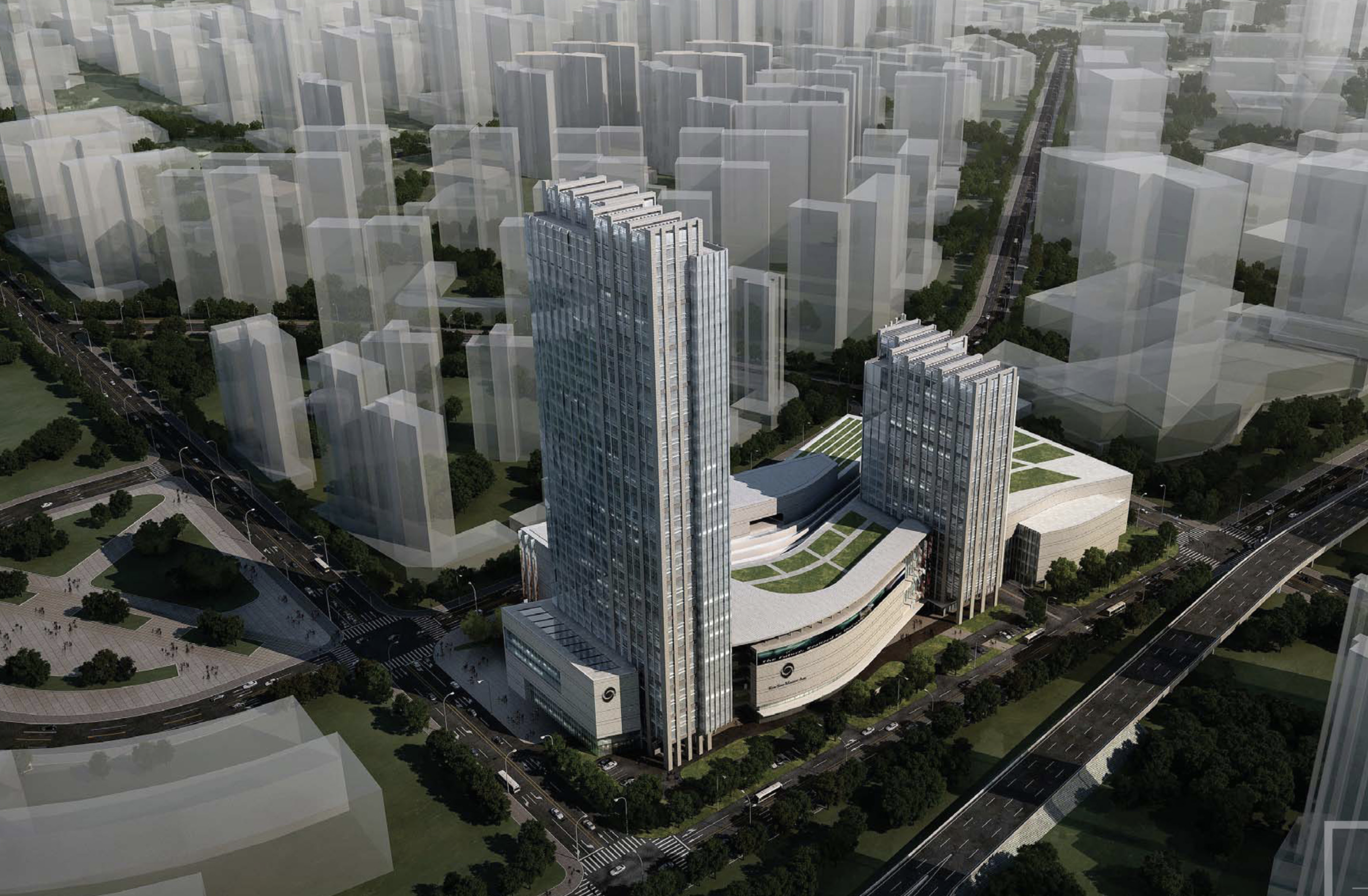 [湖北]武汉中央商务区泛海城市广场商业综合体建筑设计方案文本