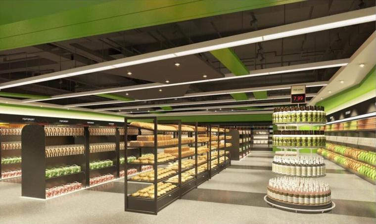 浙江超市装修设计资料下载-浙江多层商业超市电气图