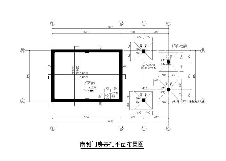 [北京]单层门房全套施工图建筑结构水暖电