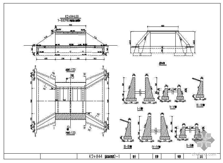 6米拱桥cad施工图资料下载-单孔6米明涵施工图