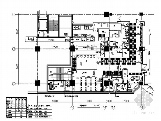 kfc大门cad施工图资料下载-[山东]某购物广场中心KFC装修施工图