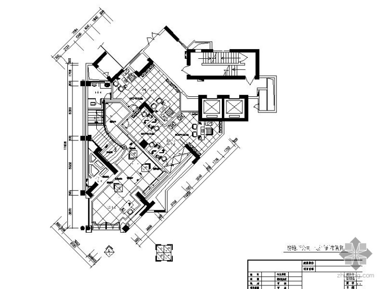 房地产公司办公空间设计资料下载-[广西]某房地产公司办公空间装修图