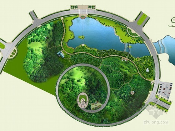 休闲农庄景观规划设计资料下载-开发区休闲广场景观规划设计