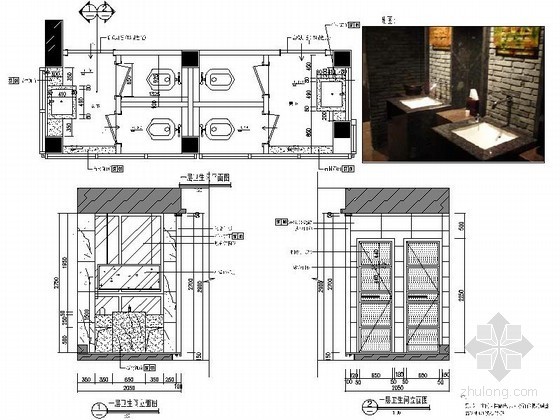 洗手间节点施工图资料下载-时尚洗手间装修详图