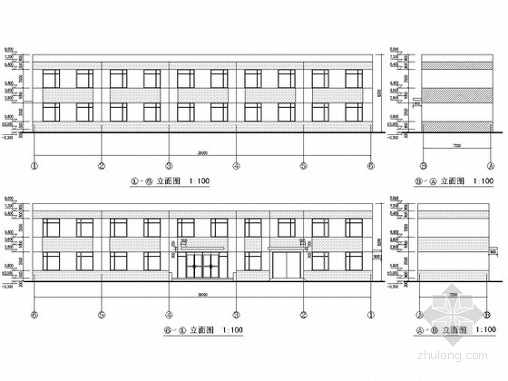 二层集装箱su模型资料下载-两层框架结构专业化集装箱泊位工程修箱综合用房结构图（含建筑图）