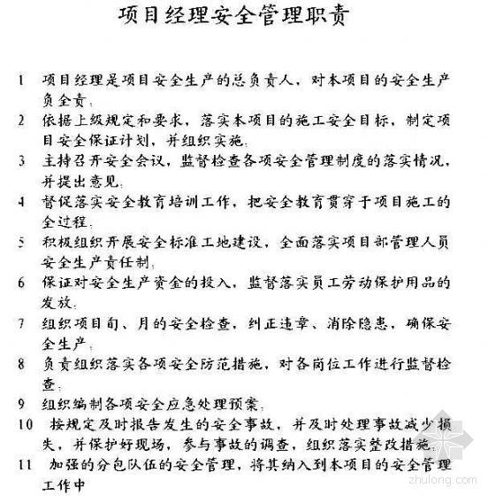 中铁项目安全质量管理制度资料下载-中铁某公司项目管理制度（上墙word版）