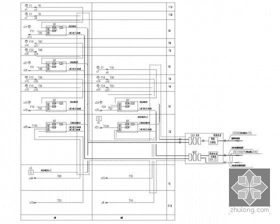 [北京]健身娱乐综合公共建筑楼全套电气施工图纸79张（含酒店 餐厅 会议室） -综合布线系统图