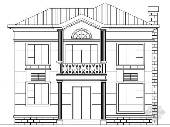 欧式二层建筑结构施工图资料下载-某二层私家别墅建筑结构施工图