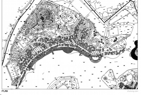 某公园景观规划施工图资料下载-武汉某公园景观规划图