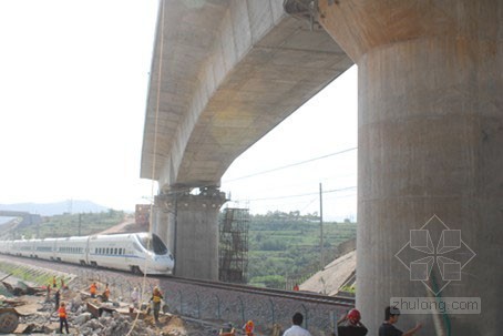 跨铁系梁施工方案资料下载-武咸公路改造工程某公跨铁高架桥连续梁支架施工方案