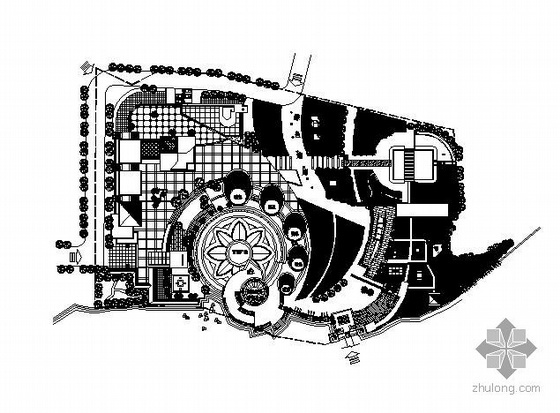 cad广场大样图资料下载-某文化艺术广场施工大样图
