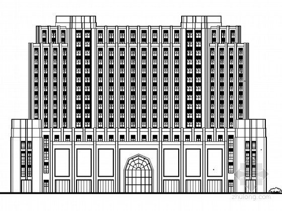 高层单身公寓效果图资料下载-[衢州]某四层综合商务楼建筑方案图（含效果图）