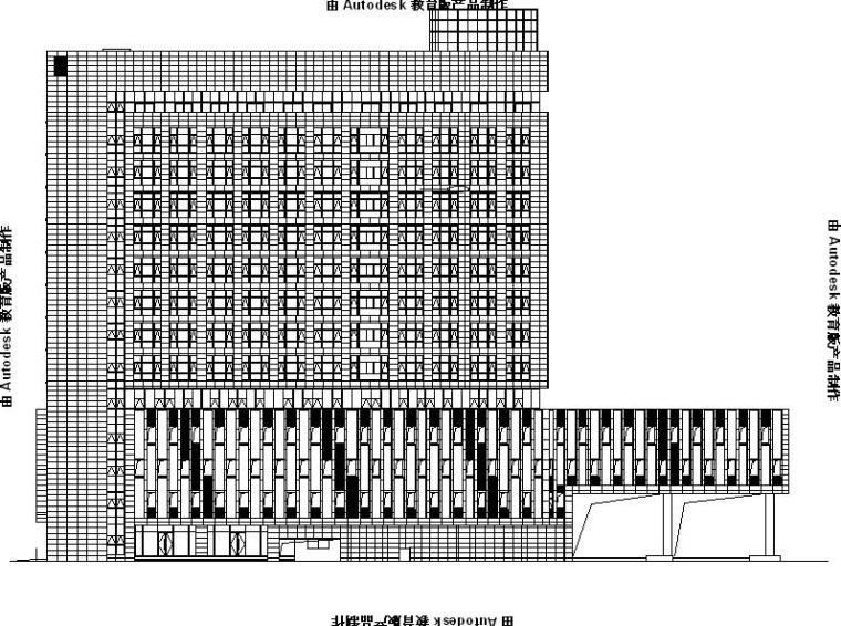 现代高层双塔式办公楼资料下载-[浙江]高层连廊式综合型办公楼幕墙工程施工图