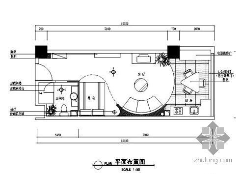 14平米小户型装修资料下载-[重庆]精美小户型样板房装修图