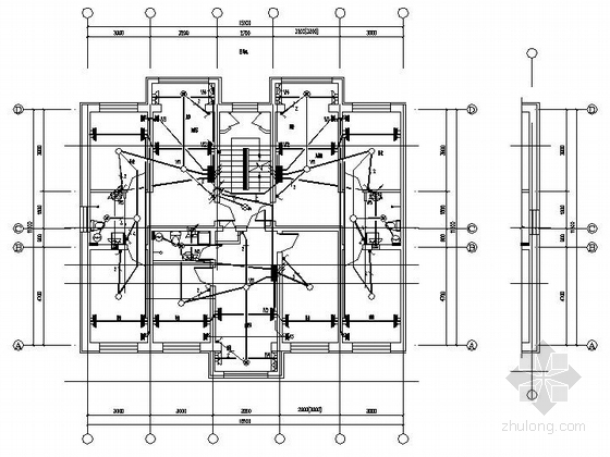 住宅楼内建筑电气设计资料下载-吉林某住宅楼电气设计图