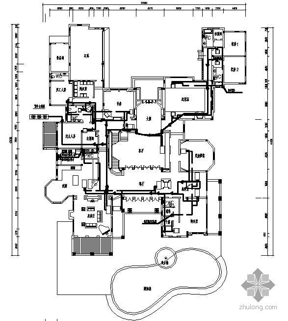 别墅设计课程资料下载-某别墅中央空调课程设计