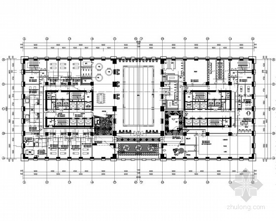 [山西]32层大型办公楼全套电气施工图纸（含楼宇自控系统）-酒店八层弱电平面图 