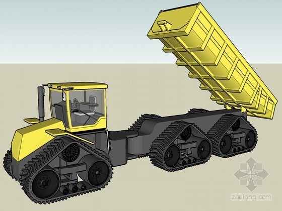 卡车SketchUp模型资料下载-履带货车SketchUp模型下载