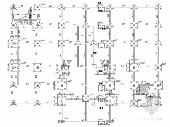 福州三层现代风格中心资料下载-三层框架结构售楼中心结构施工图