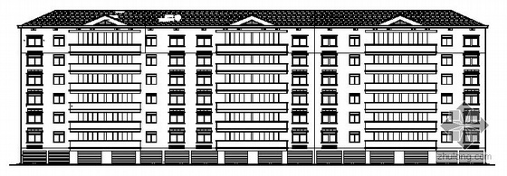 七层住宅楼模板计算资料下载-某七层住宅楼建筑方案扩初图