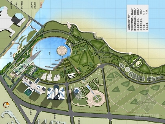 水文景观资料下载-[青岛]未来化滨水水文科技馆及周边景观设计方案