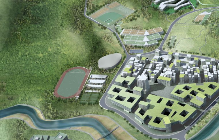 阿里巴巴南方总部建筑概念资料下载-南方科技大学国际竞标13家方案之一（都市实践）