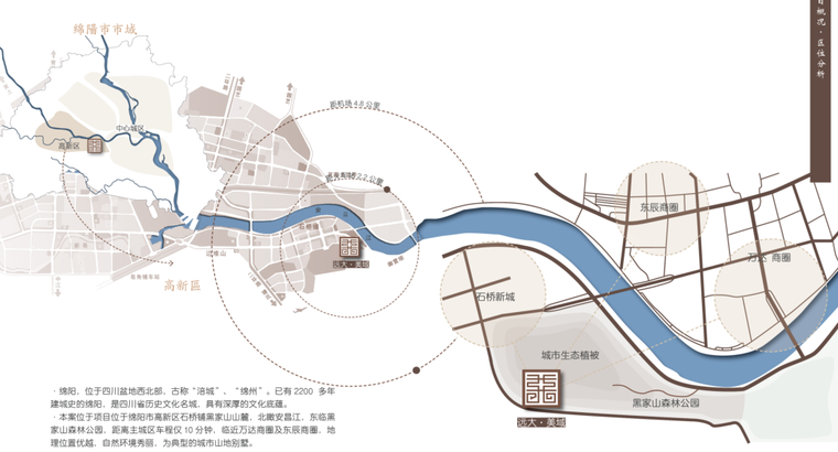 [四川]远大美域别墅区景观设计方案文本（新中式，新亚洲）-[四川]远大美域别墅区景观设计（新中式，新亚洲）C-1 区域分析