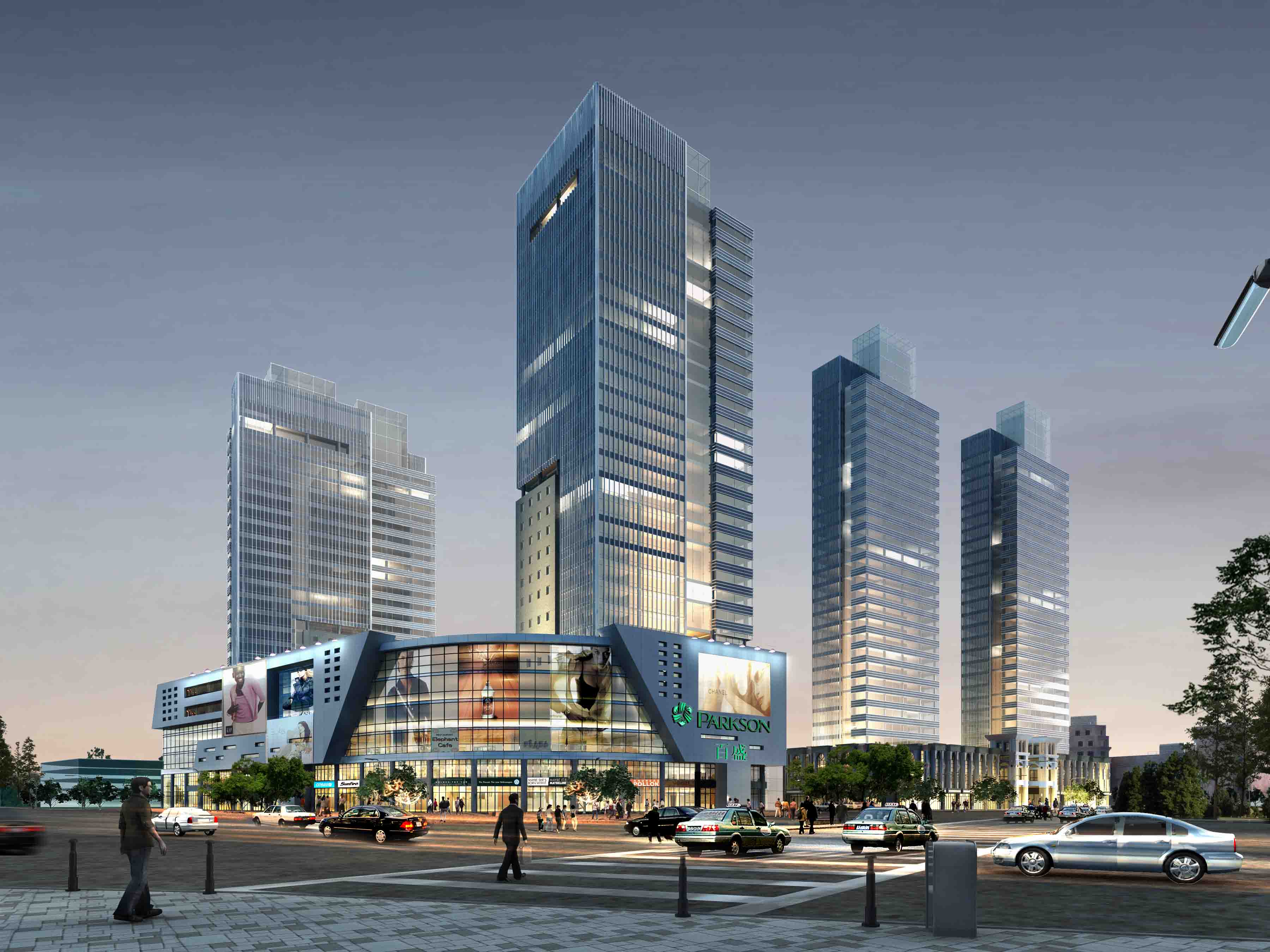 13套国外黑暗场景建筑效果图psd合集