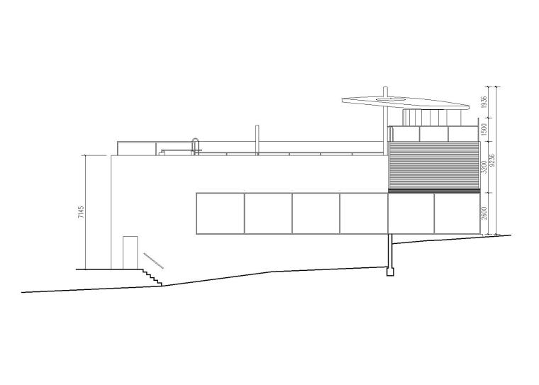 达尔雅瓦别墅方案资料（SU+CAD+PPT）-剖面图