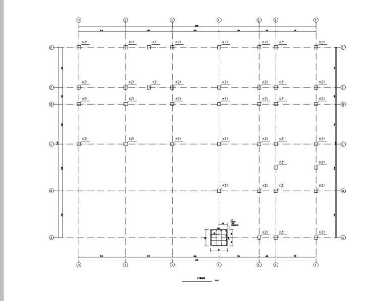 某学院建工系教学楼框架结构建筑设计（开题报告、任务书、计算书）-柱子平面配筋图