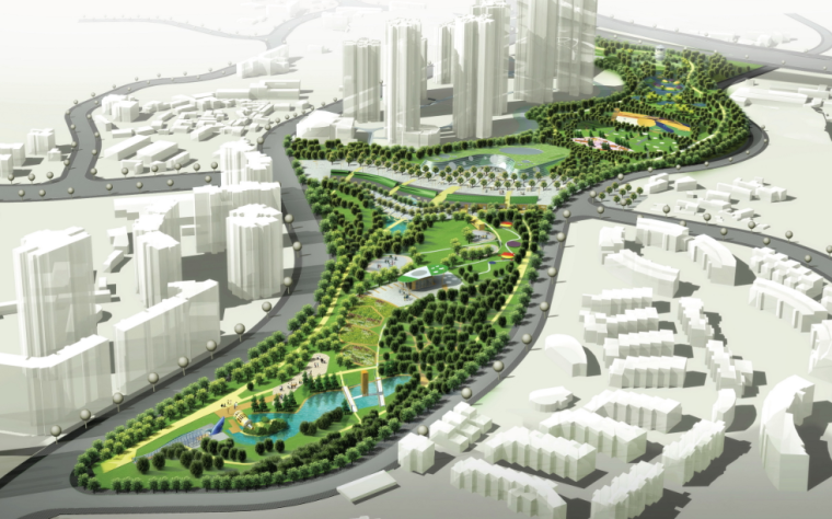 儿童公园景观规划设计资料下载-[重庆]鸿恩寺公园入口区及儿童公园景观规划设计