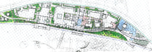 多伦多滨水中心资料下载-[甘肃] 滨水商业中心景观概念设计方案（奥雅设计）