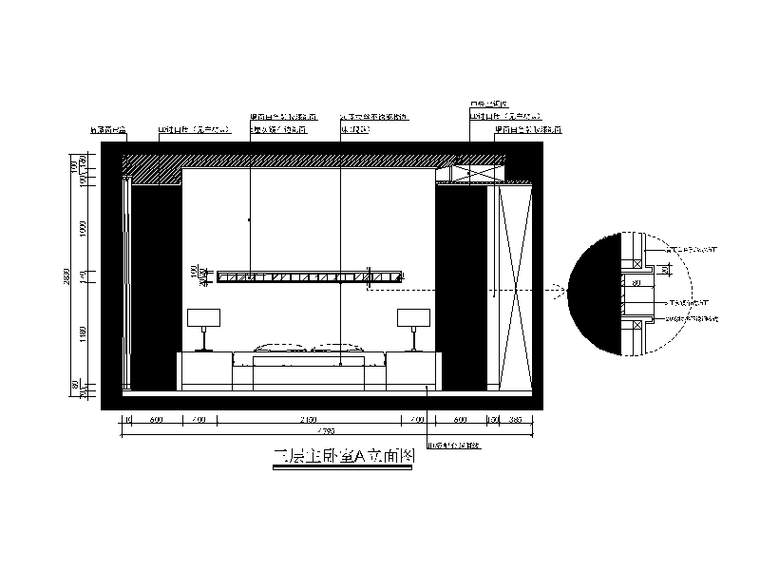 [福建]现代风格复式楼设计CAD施工图（含效果图）-【福建】现代风格复式楼设计CAD施工图（含效果图）立面图