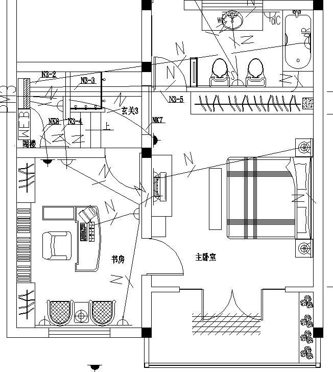 PVC电气配管资料下载-某别墅电气设计图
